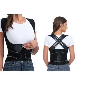 Back Straighter for Lower Back relaxation Back Brace Posture Corrector with Spine Vertical Alignment System -L