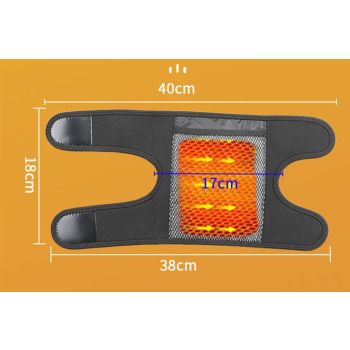 Heated Elbow Brace Adjustable Heating Elbow Wrap Pad With 3 Level Temperature Setting Hot relaxation for relaxation- Black