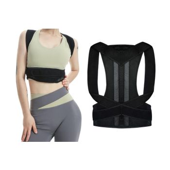 Hook and Loop Shoulder Support Brace Belt Back Posture Correctors -2XL