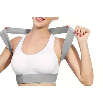 Posture Corrector for Women Adjustable Back Brace For Clavicle Shoulder Support and Providing Neck Shoulder -S
