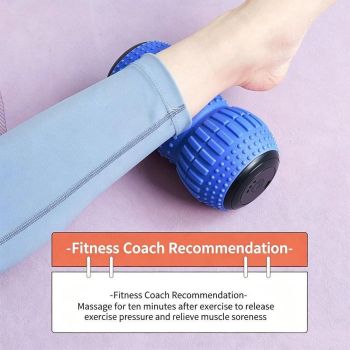 Rechargeable Electric Massage Roller Vibrating Silicone Yoga Ball relaxation