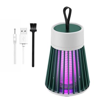 USB Electric Mosquito Killer Lamp Mosquito Zapper Trap Bug Zapper lectric Fly Traps Insect Pest Control for Home, Backyard, Patio, Camping, Fishing (Pink)