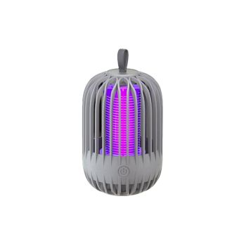 USB Electric Mosquito Killer Lamp Mosquito Zapper Trap Bug Zapper lectric Fly Traps Insect Pest Control for Home, Backyard, Patio, Camping, Fishing (White)