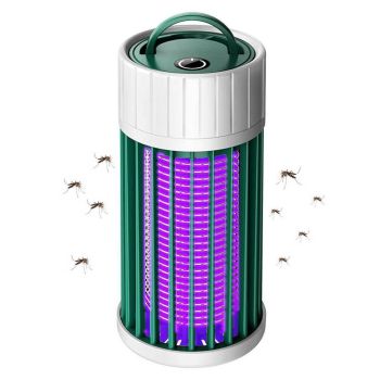 Electric Mosquito Killer Lamp Fly Traps Insect Bug Zapper For Outdoor Indoor - Green