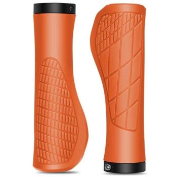 Bicycle Grips Mountain Bike 1 Pair Including Installation Tools Ergonomic - Orange Gripps Handlebar Grips Tape & Pads