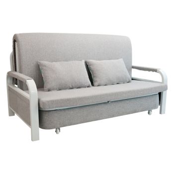 2 In 1 Sofa Bed Beneath Foldable Carbon Hidden Storage Sofa - 128cm