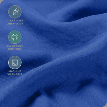 Hotel Quality Fitted Sheet - 1 Piece Fitted Sheet  -Breathable Bedding - Wrinkle, Fade, Stain Resistant- 16inch/40cm Deep Pocket Fitted Bed Sheet-Wrinkle and Fade Resistant,(Royal blue,Double)