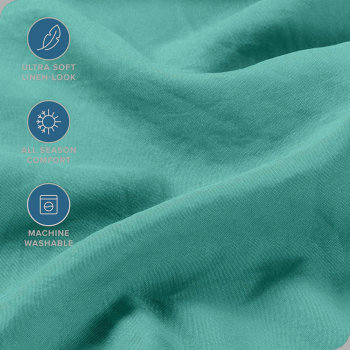 Hotel Quality Fitted Sheet - 1 Piece Fitted Sheet  -Breathable Bedding - Wrinkle, Fade, Stain Resistant- 16inch/40cm Deep Pocket Fitted Bed Sheet-Wrinkle and Fade Resistant,(Biscay blue,Queen)