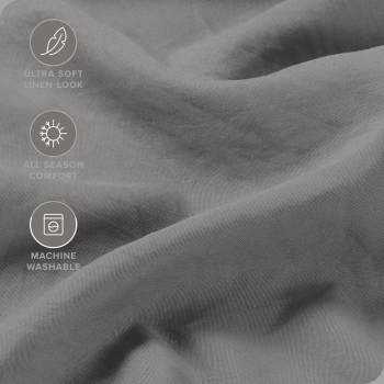 Hotel Quality Fitted Sheet - 1 Piece Fitted Sheet  -Breathable Bedding - Wrinkle, Fade, Stain Resistant- 16inch/40cm Deep Pocket Fitted Bed Sheet-Wrinkle and Fade Resistant,(Grey,Single)