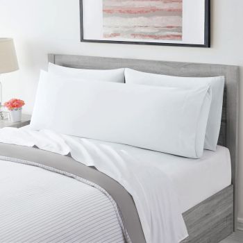 Ultra Soft Microfiber Body Pillow Cover/Pillowcases with Envelope-style pocket (50cm x 150cm Body Pillow Cover,white )