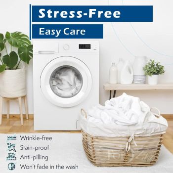 3 Piece Hotel Soft Microfiber Quilt Cover Set-2000TC Duvet/Donna Cover Set & Pillowcases -1 Quilt Cover Zipper Closure & 1 x Pillowcases-Breathable Bedding - Wrinkle, Fade, Stain Resistant(Marble Gleam,Double)