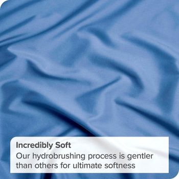 3 Piece Fitted Sheet Set- Fitted Sheet & Pillowcases -Breathable Bedding - Wrinkle, Fade, Stain Resistant- 40cm Deep Pocket Fitted Bed Sheet Set(Ocean,Queen)