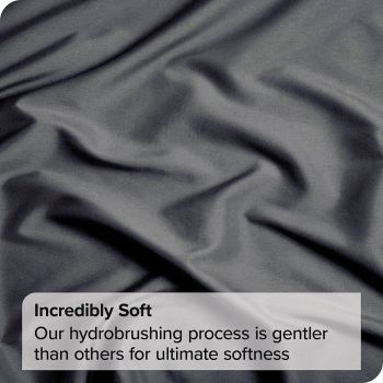 3 Piece Fitted Sheet Set- Fitted Sheet & Pillowcases -Breathable Bedding - Wrinkle, Fade, Stain Resistant- 40cm Deep Pocket Fitted Bed Sheet Set(Dark gray,Super King)