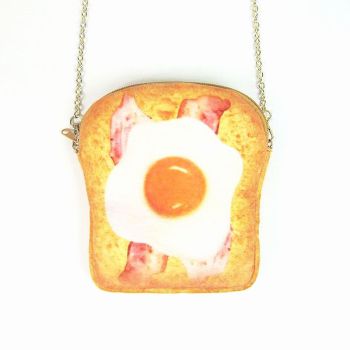 Plush Mini Chain Bag Toast Design Phone Holder Emoji Toast Chain Bag