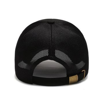 Snoya Men Breathable Mesh Baseball Cap Sun Protection Black Adjustable