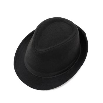 Men Woolen Topper Hat Hat Xiangfang Warm Winter Black All yards