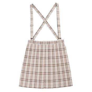 JK Single Strap Polyester Adjustable Pink White Check Sapphire blue red lattice single strap
