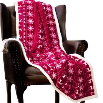 Xinhuiya Coral Fleece Blanket Gray 127x152 127*152