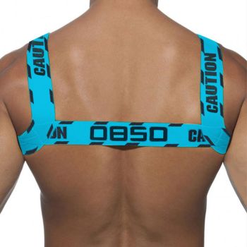 0850 Men Chest Strap Nylon Elastic Sports Shaper BS8101 Blue