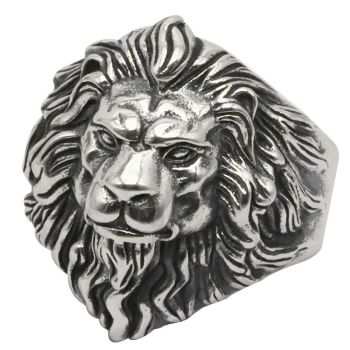 Chiba Men Lion Ring Copper Adjustable TJ-241 Lion's Head Ring Opening adjustable