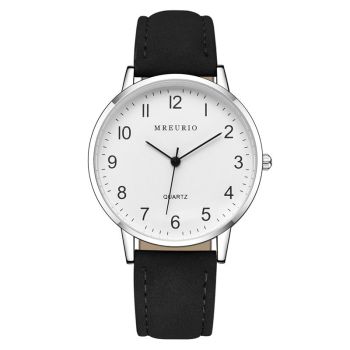 MREURIO Men's Quartz Watch 38mm Mineral Glass Gray Belt Men's Style
