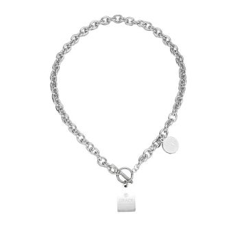 Hip Hop Necklace Zinc Alloy Twist Chain Unisex Ordinary two-piece set