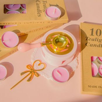 Xinhuachuang Paraffin Wax Candle Pink