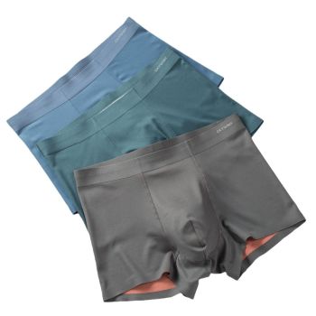 100 Pcs Modal Men Underwear Antibacterial Breathable... Agate Green 2XL