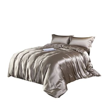 Shurui Silk Four Piece Set 150x200cm 1.8 m bed hat [quilt cover 220x 240cm]