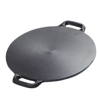 Cast Iron Pancake Pan 28cm Uncoated 32cm single pot (send hemp rope)