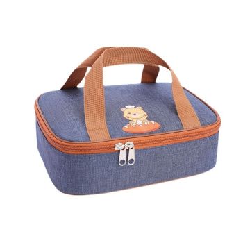 Insulation Lunch Bag Senyi Xin Oxford Cloth T2023 Apricot Large with Screw