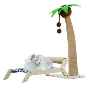 Lailey Cat Coconut Tree Climbing Frame Sisal Post Coconut Tree Tent Nest-Small House