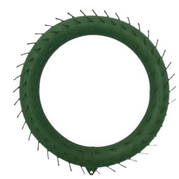 Christmas Wreath Plastic Green Diameter 30cm Diameter 20cm 66 mesh