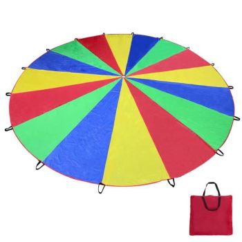 Rainbow Umbrella Cloth Toy 2.6m 8 Panels Rainbow umbrella (3.6 m 8 pieces free 10 ocean balls)