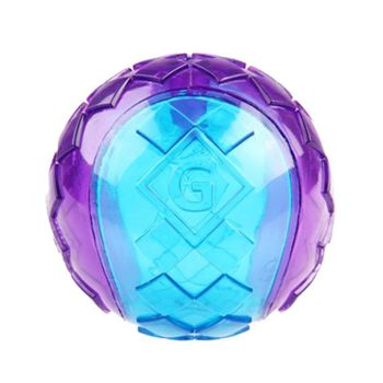Gigwi Dog Toy Ball Squeaky TPR Chew Stretch dumbbell [Transparent]]