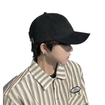 Men Summer Baseball Cap Cotton Adjustable 65cm colo Curry Large size (60-65cm) adjustable