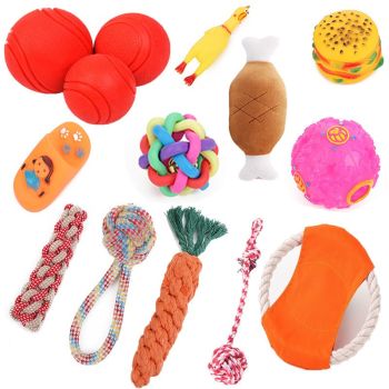Pet Dog Toy Beika Cotton Rope Knot Carrot Teething Corn + carrot + single ear ball