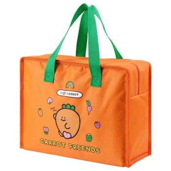 daidweil Kids Cartoon Insulated Lunch Bag Oxford Cloth Green