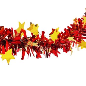 Tinsel Decoration Christmas New Year Dark Green Tops-dark green with white edges
