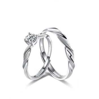 Fang qi Copper Mobius Ring for Couple Little Prince and Rose A pair
