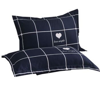 Pillowcase Pair 48x74 Polyester Twill 48x 74cm ± 2cm [pillow core a pillowcase a]
