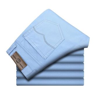 Tao Shang Pai Mens Cotton Chinos Straight Trousers Red 34