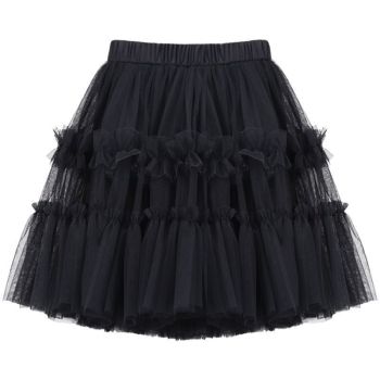 Girls Princess Skirt Polyester Ruffled Summer Pink 160cm
