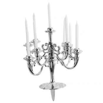 Retro Cake Candlestick Set with Candles Gold (matching candle)