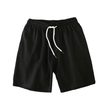 Men Summer Casual Straight Solid Polyester Elastic... White 4XL