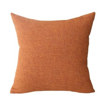 Le Su Cotton Linen Cushion Solid Color with Core 29# Taro Purple 60*60-pillowcase 1000g thick pillow core
