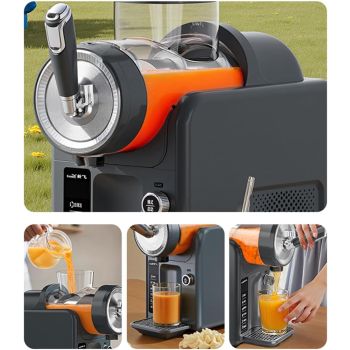 Slushie Machine for Home, No Ice Needed Frozen Drink Maker with 6 Preset Modes, 1.8L Capacity, LED Display, Self-Cleaning, Ideal for Margaritas, Milkshakes, Smoothies & Parties — Gray