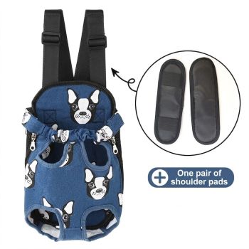 Portable Pet Front Chest Backpack for Small Dogs and Cats – Hands-Free Travel Carrier with Adjustable Straps, Breathable Mesh, and Padded Shoulder Pads for Comfortable Outdoor Adventures (XL, Beige)