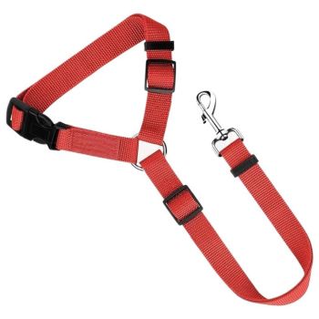 Protect Your Pet on the Road: 2-in-1 Adjustable Dog Car Safety Tether and Leash, 360° Rotating Hook for Cars and SUVs, Secure Your Cat or Dog During Travel (Pink)