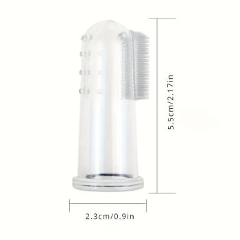 Soft Silicone Pet Finger Toothbrush - Gentle Dental Care for Dogs and Cats, Easy Teeth Cleaning Tool with Recyclable Materials, Perfect for Daily Oral Hygiene 